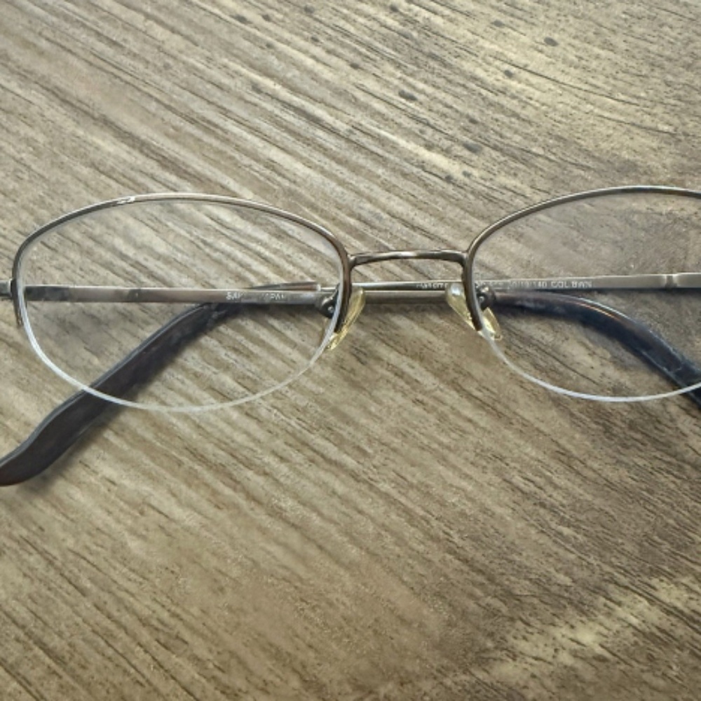 Saki Eyeglasses Frame Mod. 508 Col. BWN Women's Brown Half Rim Oval 50-19-140